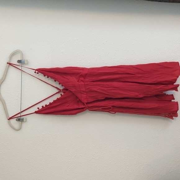 The Jetset Diaries Leone Mini Wrap Dress Red  Medium JCD Slip Dress Vday - Picture 3 of 16